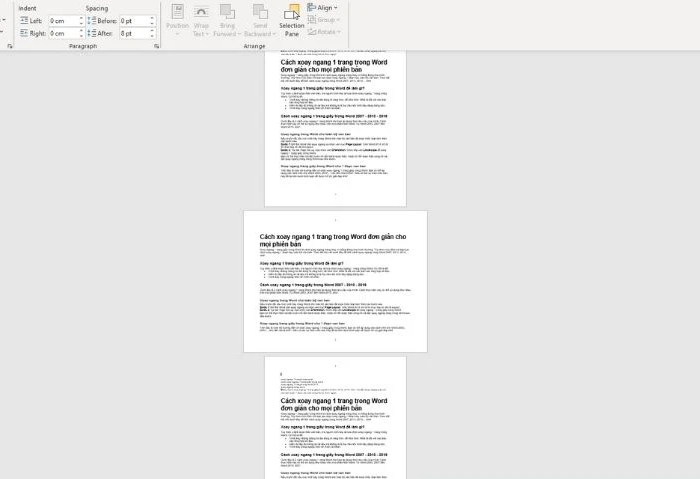 Hướng dẫn các bạn cách xoay ngang 1 trang trong word cực kỳ đơn giản
